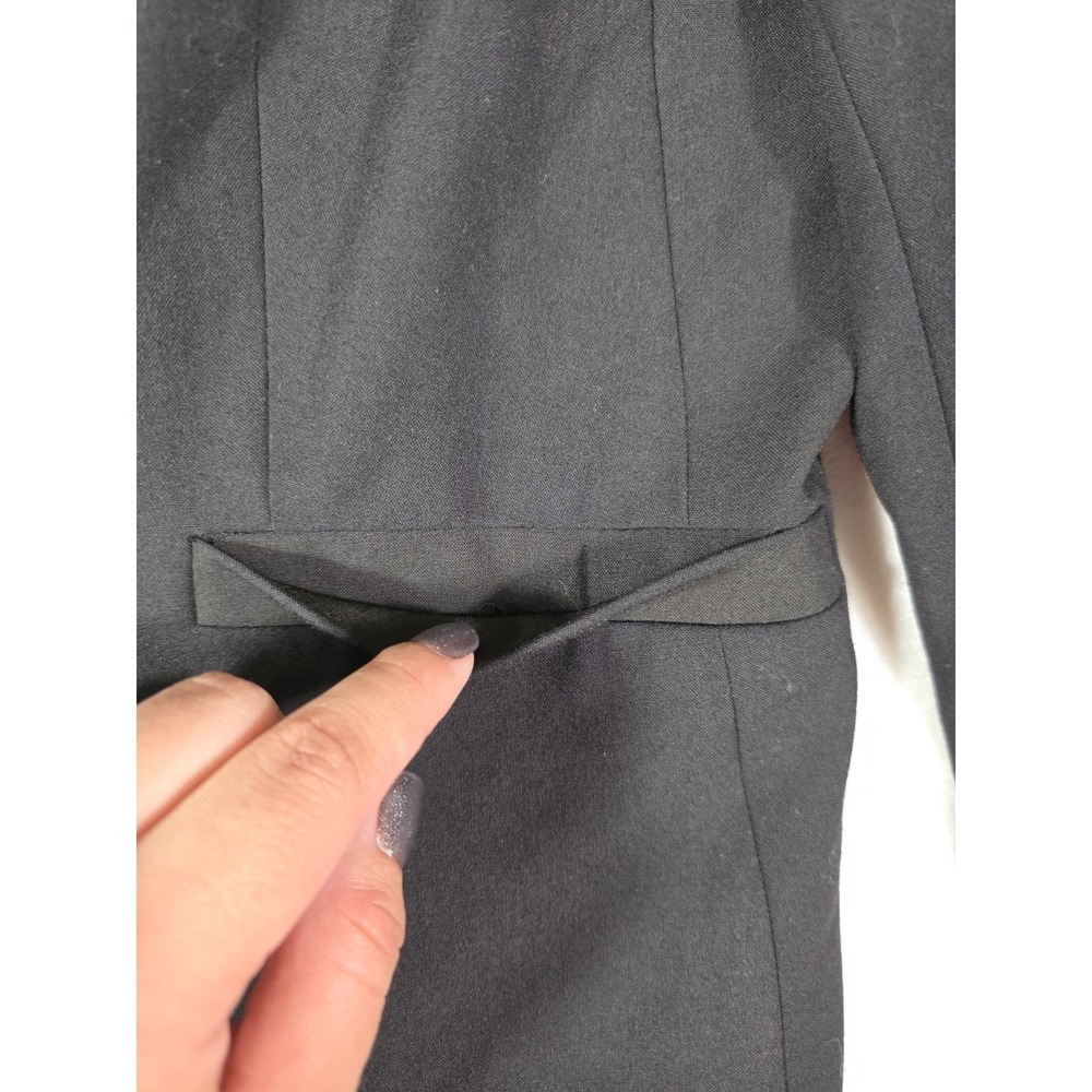 Calvin Klein Black Career Blazer Size 6 Tailored Stretch Lined Office Jacket - Picture 8 of 13